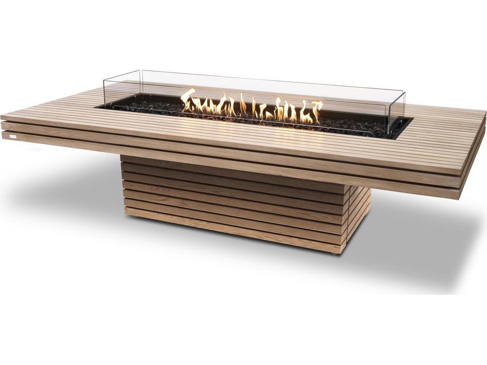Gin 90 Low Fire Pit Table in Natural Fluid Concrete