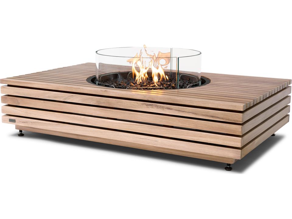 Martini 50 Rectangular Outdoor Fire Pit Table Natural Gas or Propane