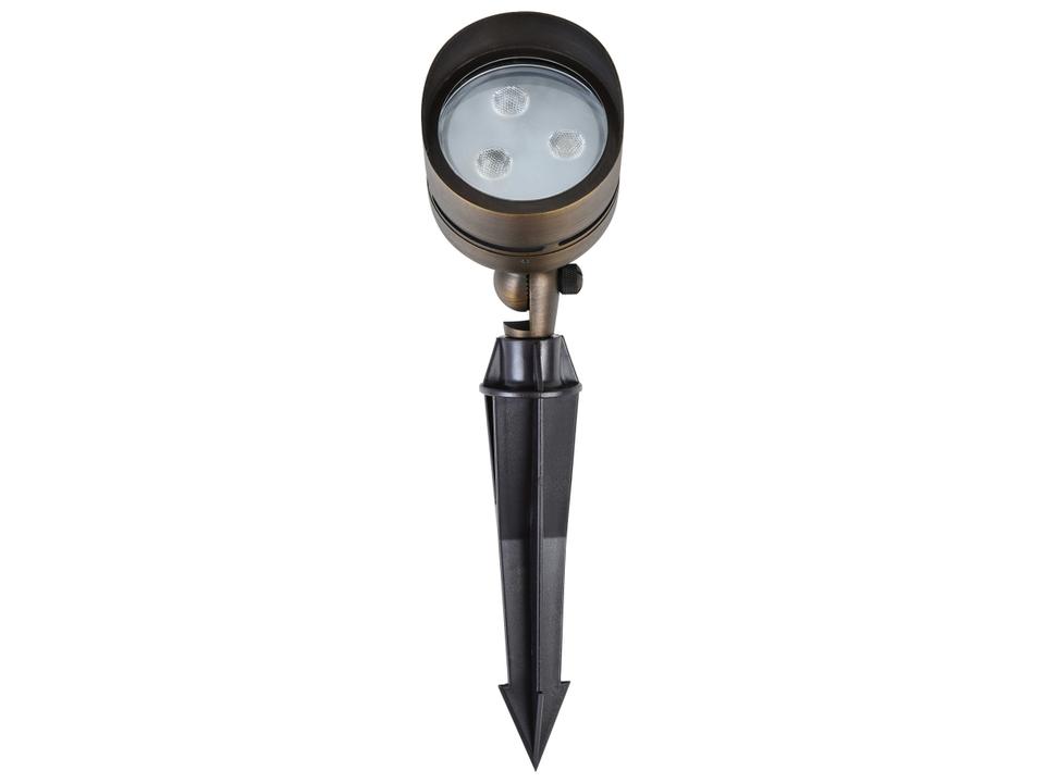 Aera Outdoor Integrated LED Spot Light in Antique Brass