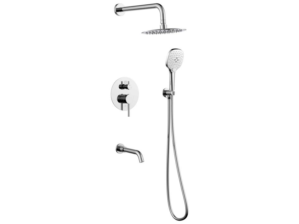 George Two-Handle Shower and Tub Faucet in Chrome