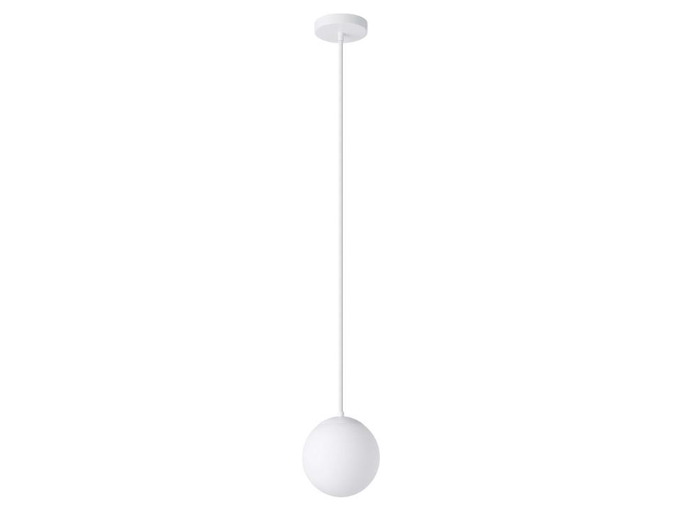 Rondo Pendant Light in White Modern Globe