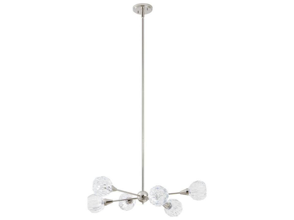Helena 6-Light Polished Nickel Chandelier