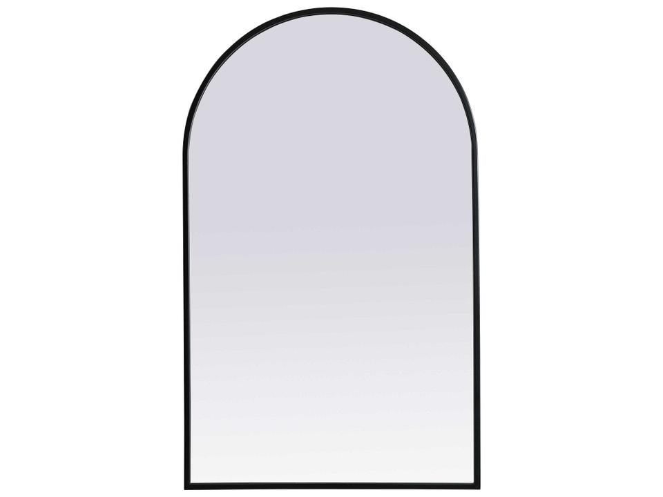 Ayra 22 x 36 Inch Arch Mirror in Black