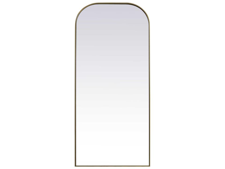 Blaire Brass Arch Floor Mirror