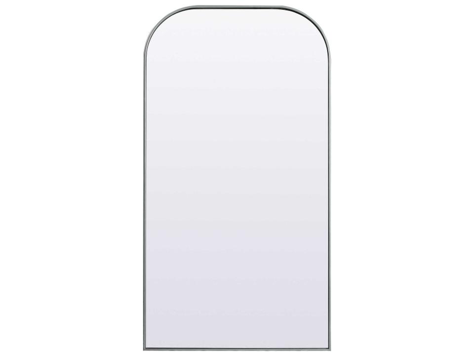 Blaire Arch 66 Inch Floor Mirror in Silver