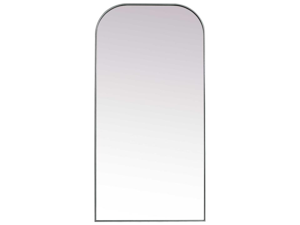 Blaire Silver Arch Floor Mirror Modern Design