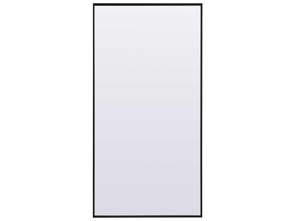Eternity 30x60 Inch Rectangular Floor Mirror in Black