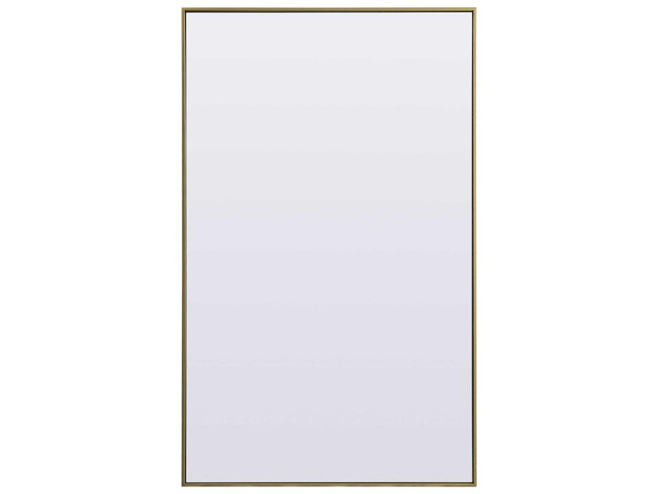 Eternity Rectangular Floor Mirror in Brass