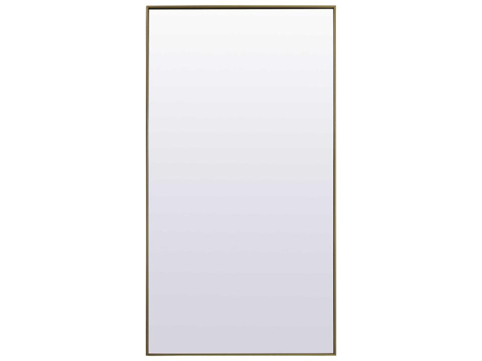 Eternity Rectangular Floor Mirror in Brass