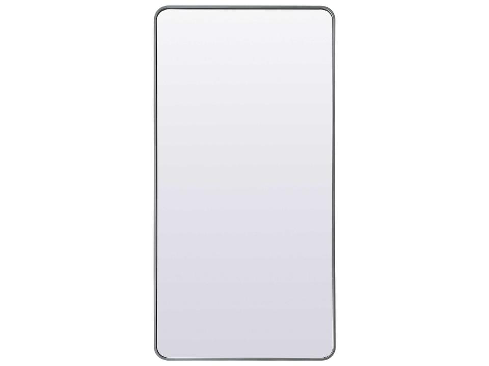 Evermore Rectangular Floor Mirror in Silver