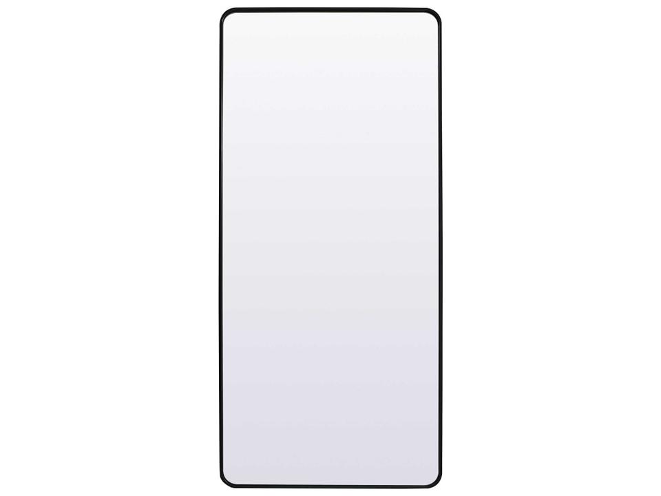 Evermore Rectangular Floor Mirror in Black