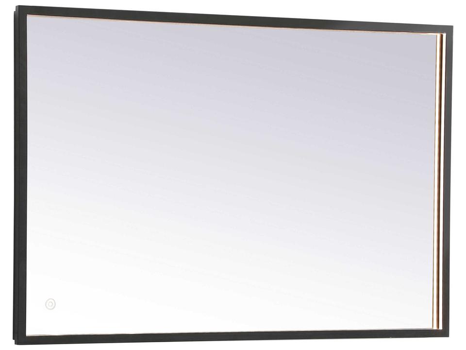Pier Rectangle LED Mirror in Black
