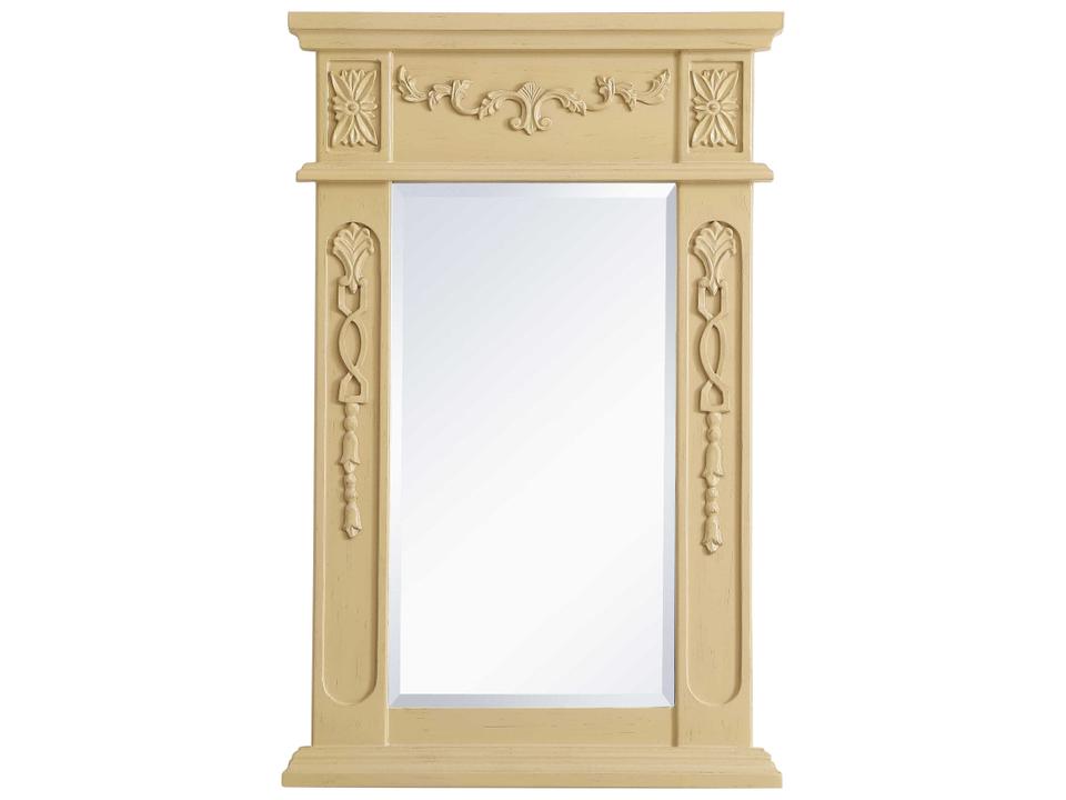 Lenora Rectangular Wall Mirror in Light Antique Beige