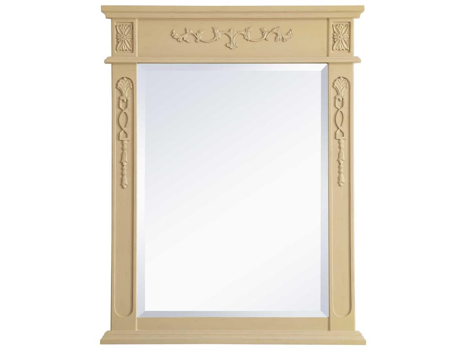 Lenora Rectangular Wall Mirror in Light Antique Beige