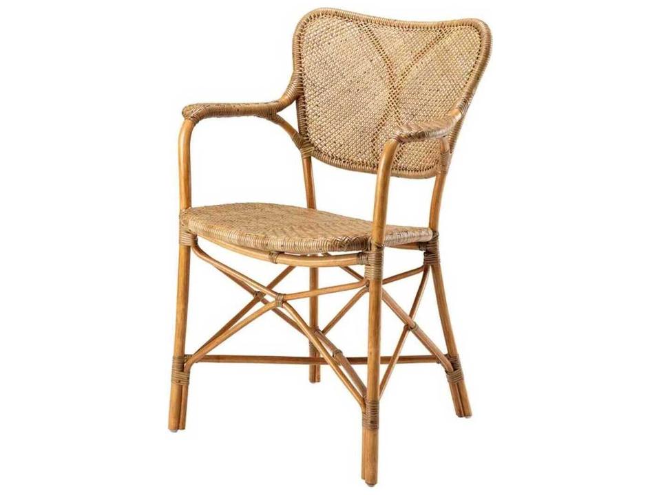 Colony Arm Dining Chair in Honey Rattan