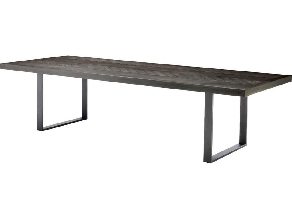 Melchior Charcoal Oak Veneer Cm Dining Table