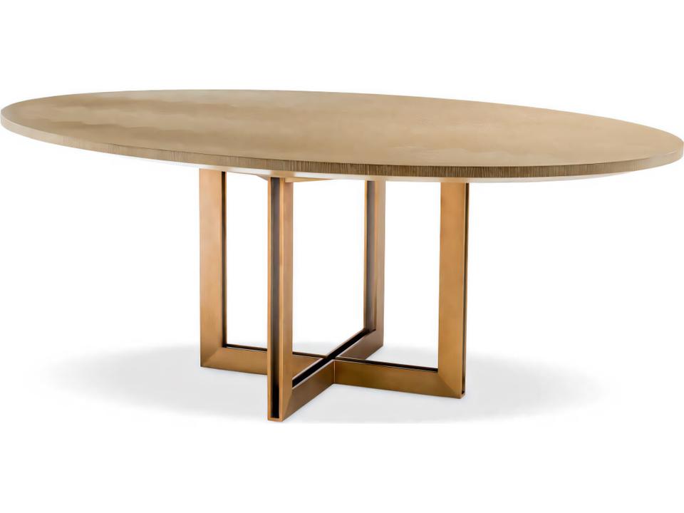 Melchior Oval Washed Oak Veneer Dining Table