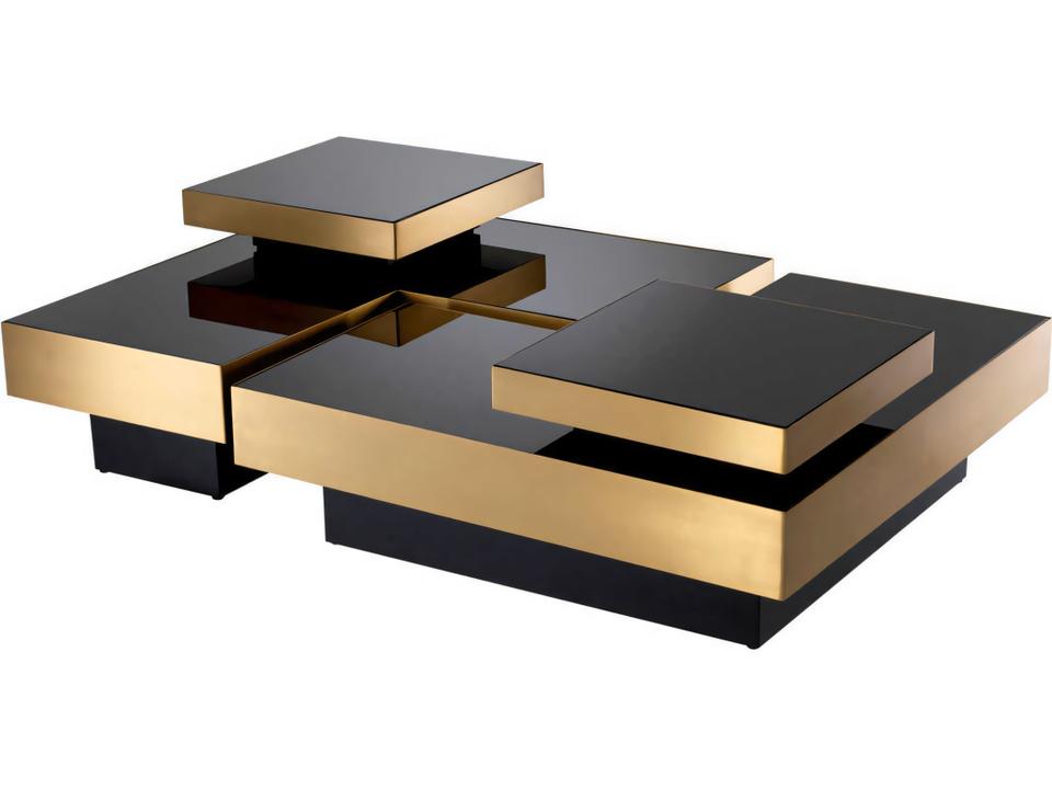 Nio Brushed Brass Set of 4 Coffee Table