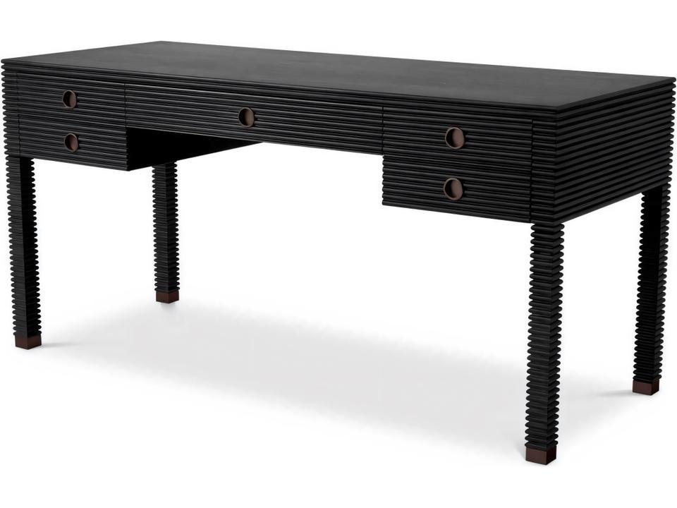 Dimitrios Charcoal Grey Oak Veneer Desk