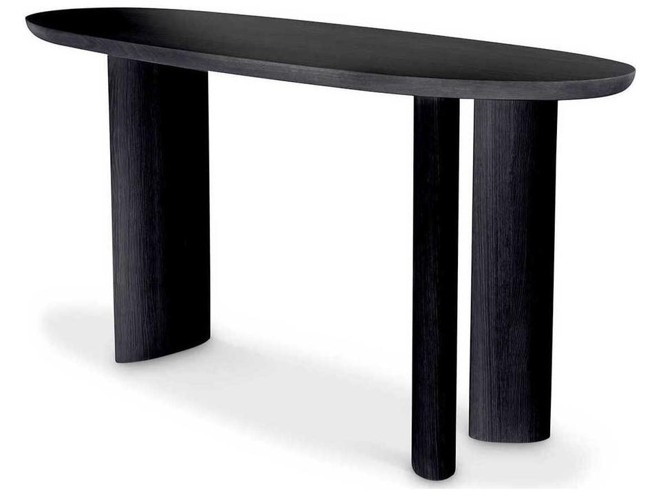 Lindner Organic Black Veneer Console Table
