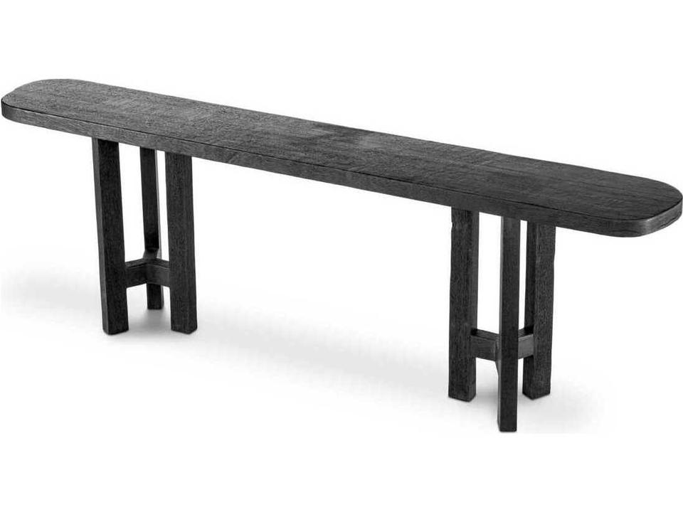 Libertine Console Table Burnt Wood Finish
