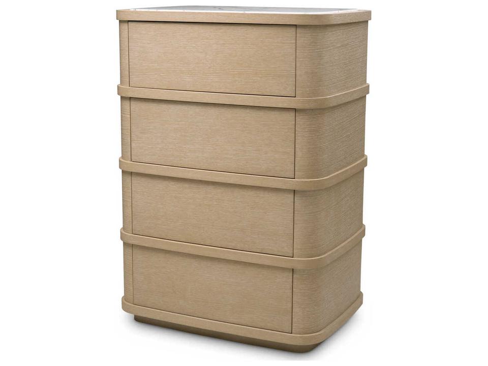 Dresser Cabana Tall Washed Oak Veneer Drawer