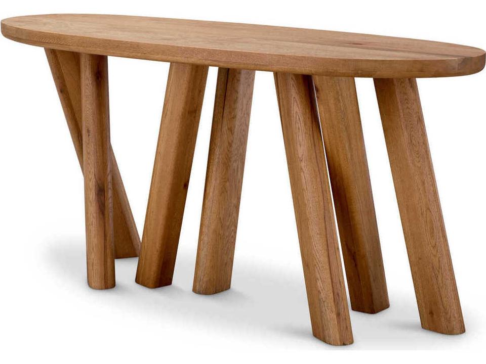 Bayshore Oak Wood Console Table
