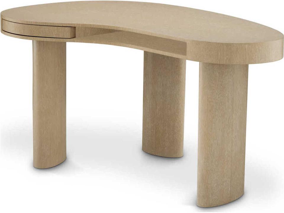 Vence Desk in Washed Oak Veneer Modern