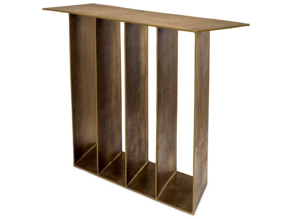 San Vito Console Table in Vintage Brass