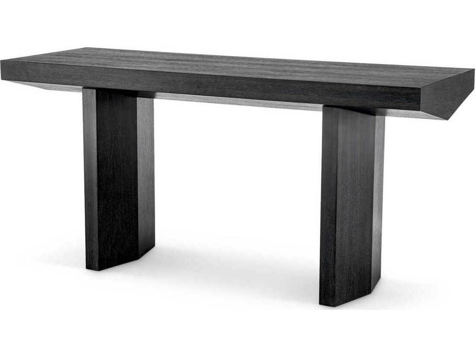 Tiburon Console Table in Charcoal Grey Oak Veneer