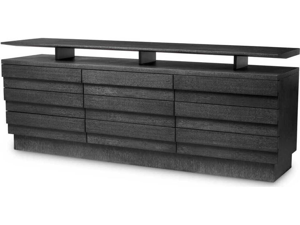 Dresser Quintino Charcoal Grey Oak Veneer Drawer