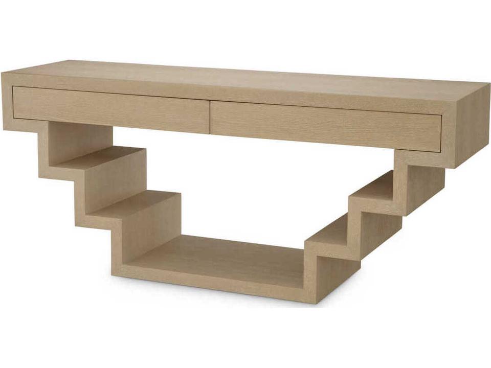 Rialto Washed Oak Veneer Console Table