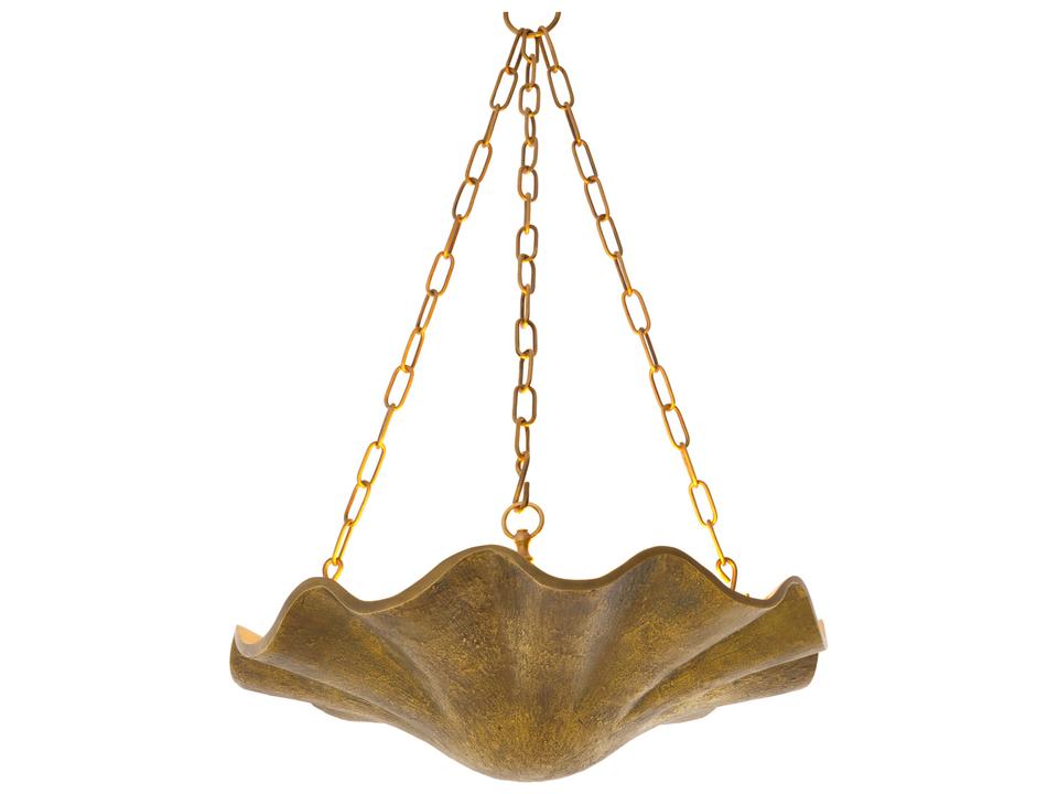 Aurelia 3-Light Bowl Chandelier in Vintage Brass