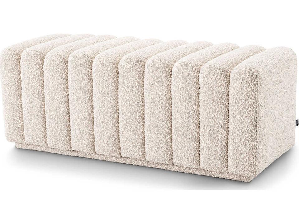 Bente Boucle Cream Upholstered Accent Bench