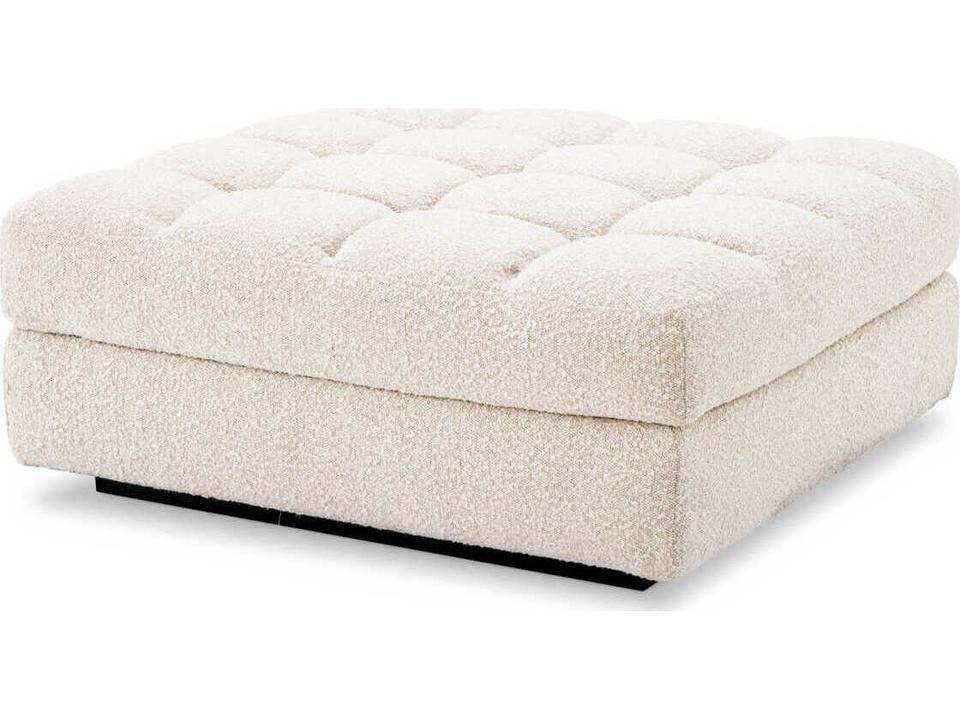 Dean Boucle Cream Black Base Upholstered Modular