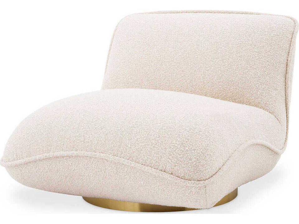 Relax Swivel Chair in Bouclé Cream