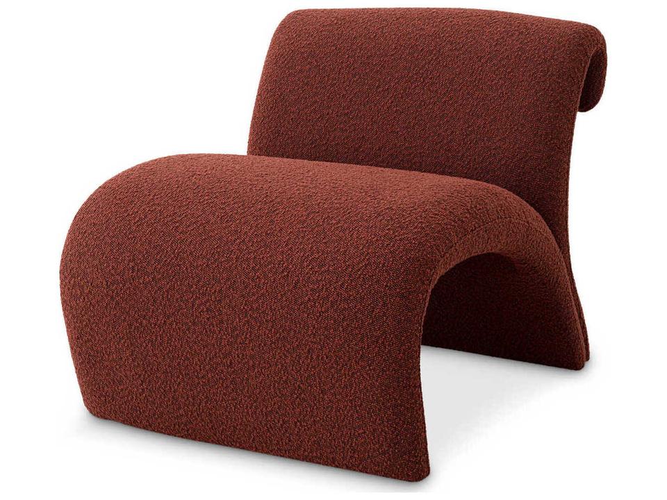 Vignola Accent Chair in Rouge Bouclé