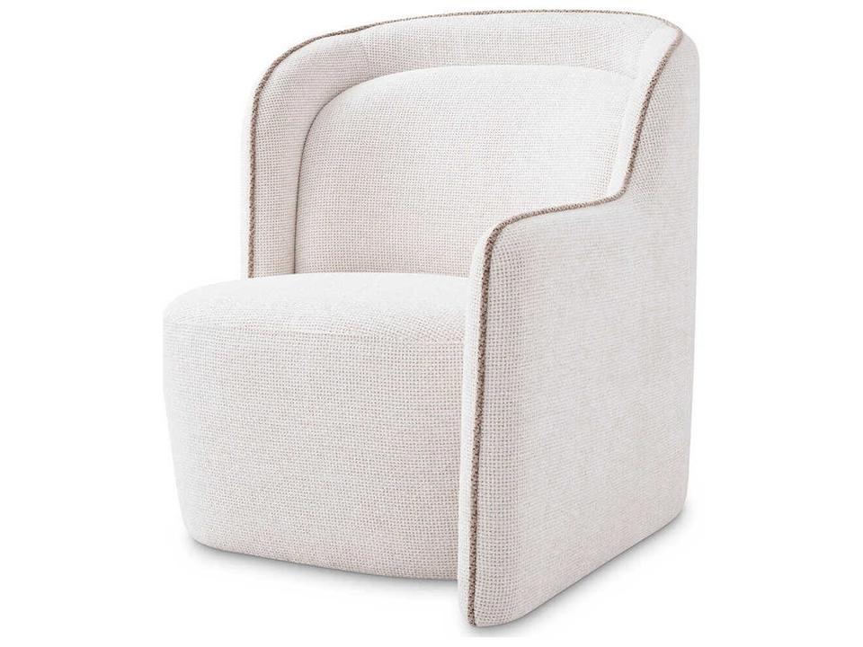 Barrier Accent Chair Off-White and Sand Upholstered