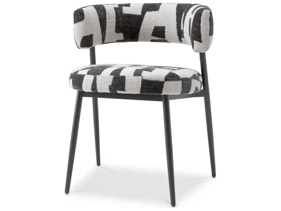Folsom Dining Chair in Brooklyn Black Fabric