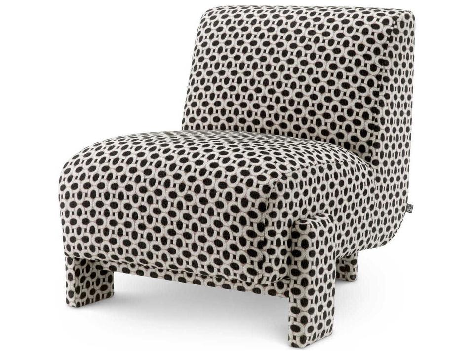 Rockdale Upholstered Black Accent Chair in Boucle Fabric