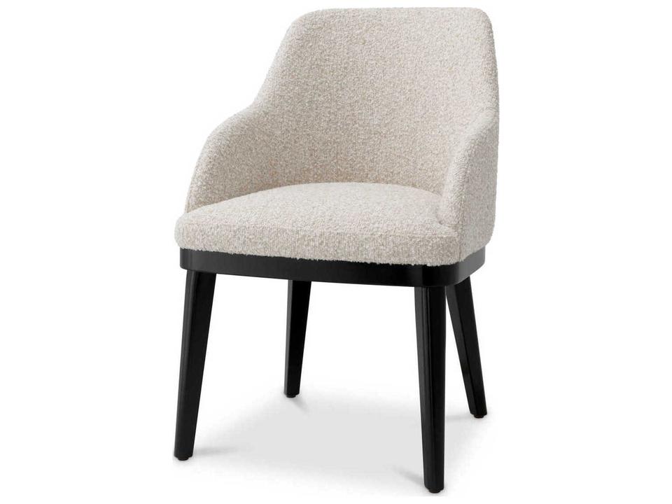 Costa Dining Chair Bouclé Chalk White