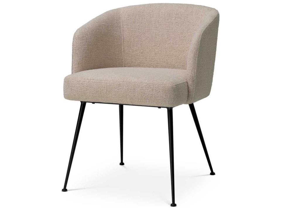 Aiden Black Upholstered Arm Dining Chair