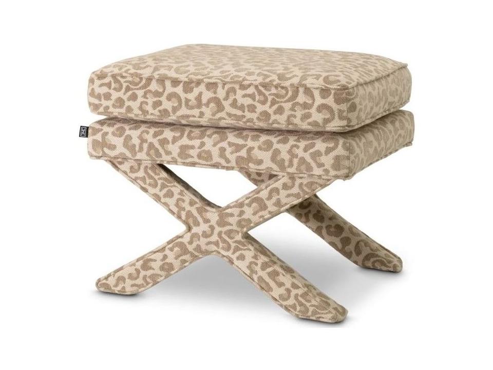 Ethnicraft Stool Cordoba Harley Leopard Beige