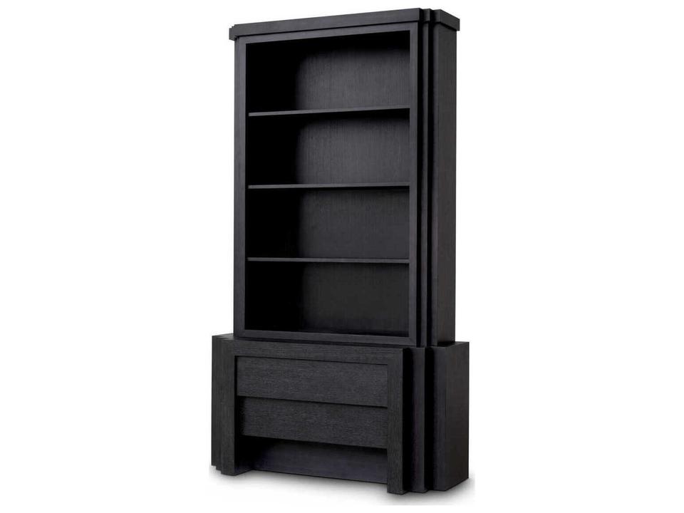 Metropolitan Small Cabinet in Charcoal Grey Oak Veneer