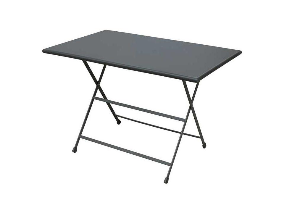 Arc En Ciel 44-Inch Rectangular Folding Table in Steel