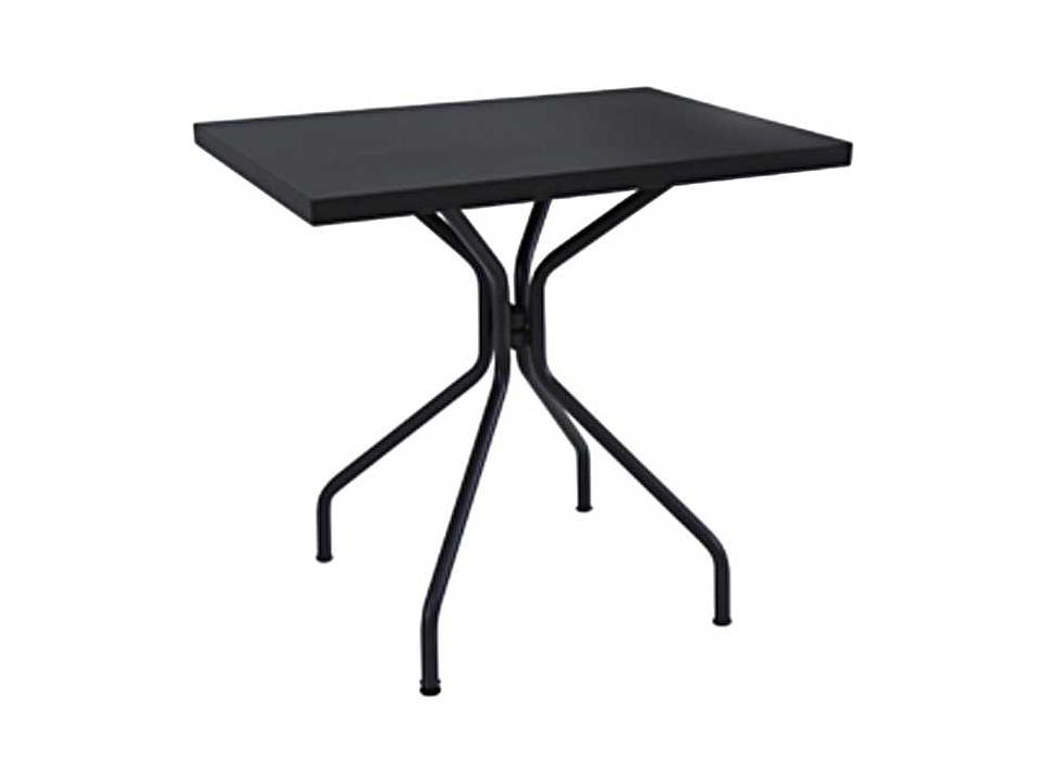 Solid Rectangular Steel Umbrella Table
