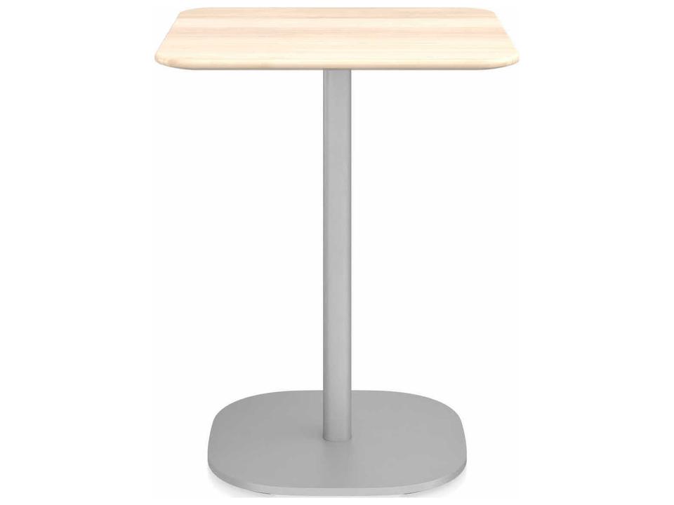 Emeco 2 Inch Recycled Aluminum Square Dining Table Flat Base