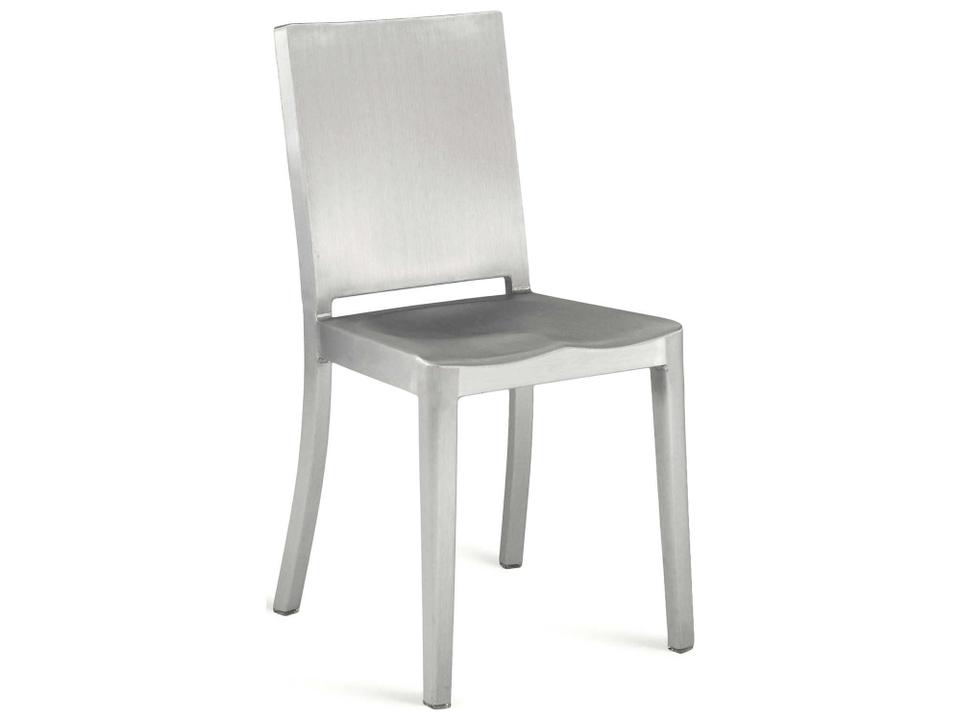 Hudson Brushed Aluminum Dining Side Chair
