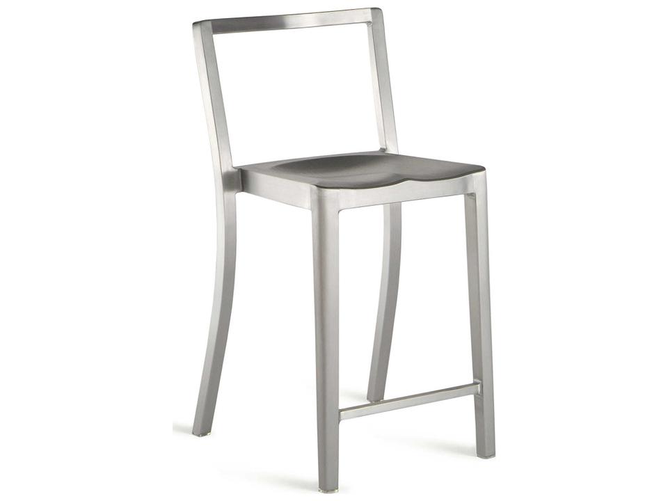Icon Brushed Aluminum Counter Stool