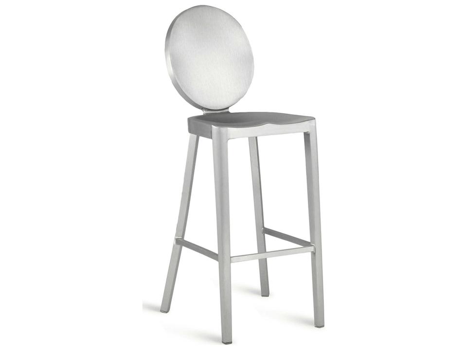 Kong Brushed Aluminum Bar Stool
